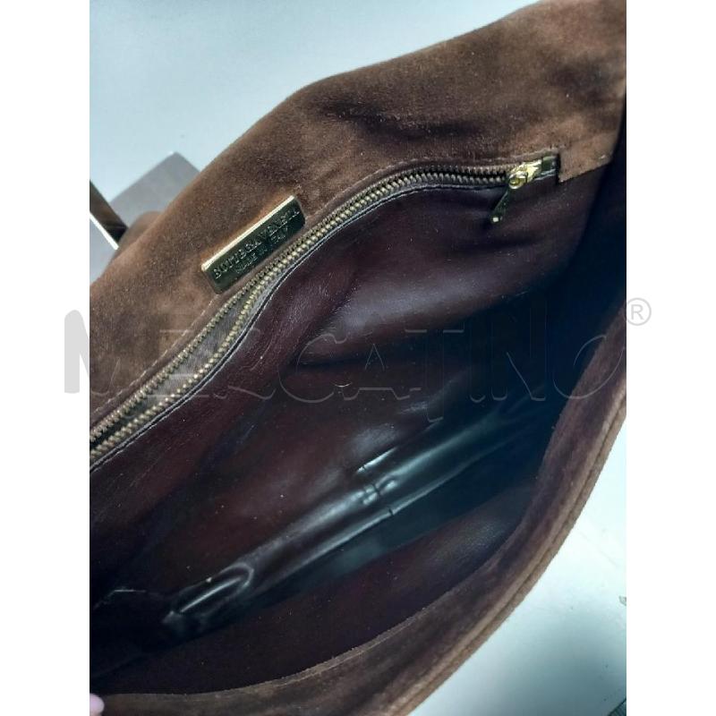 BORSA D BOTTEGA VENETA CAMOSCIO MARRONE NODI | Mercatino dell'Usato Roma porta di roma 5