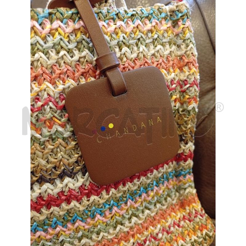 BORSA D CHANDANA INTRECCIO COLORATO | Mercatino dell'Usato Roma porta di roma 2