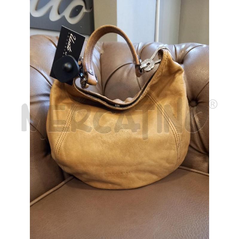 BORSA D COCCINELLE BEIGE PELLE | Mercatino dell'Usato Roma porta di roma 1
