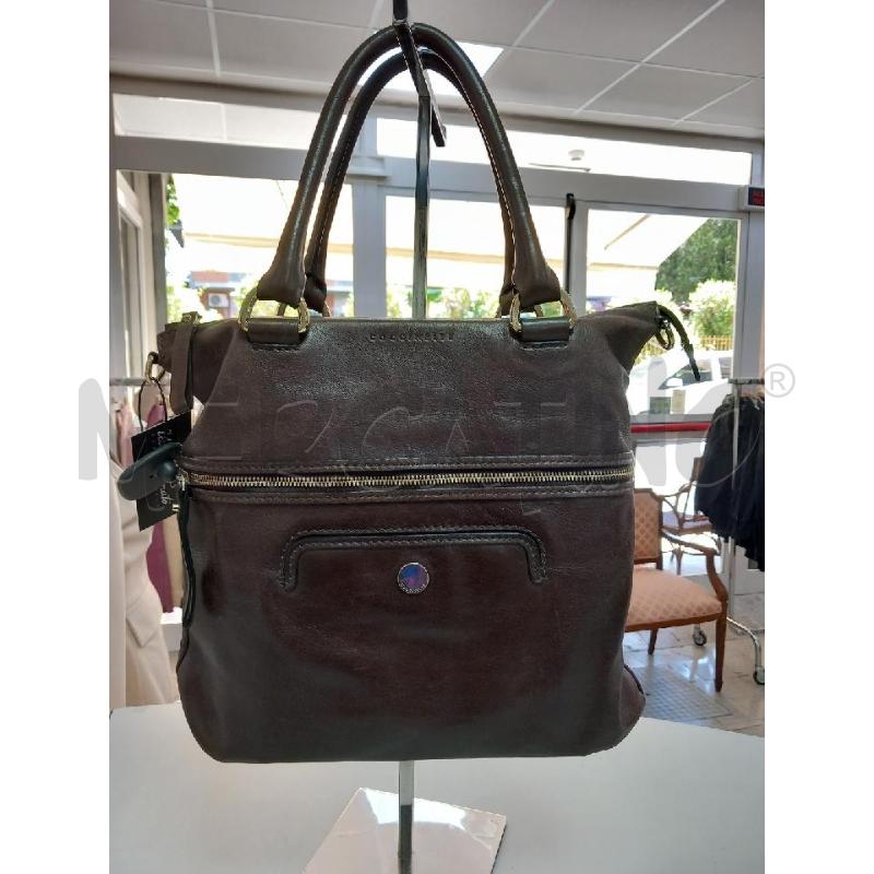 BORSA D COCCINELLE PELLE MARRONE | Mercatino dell'Usato Roma porta di roma 1