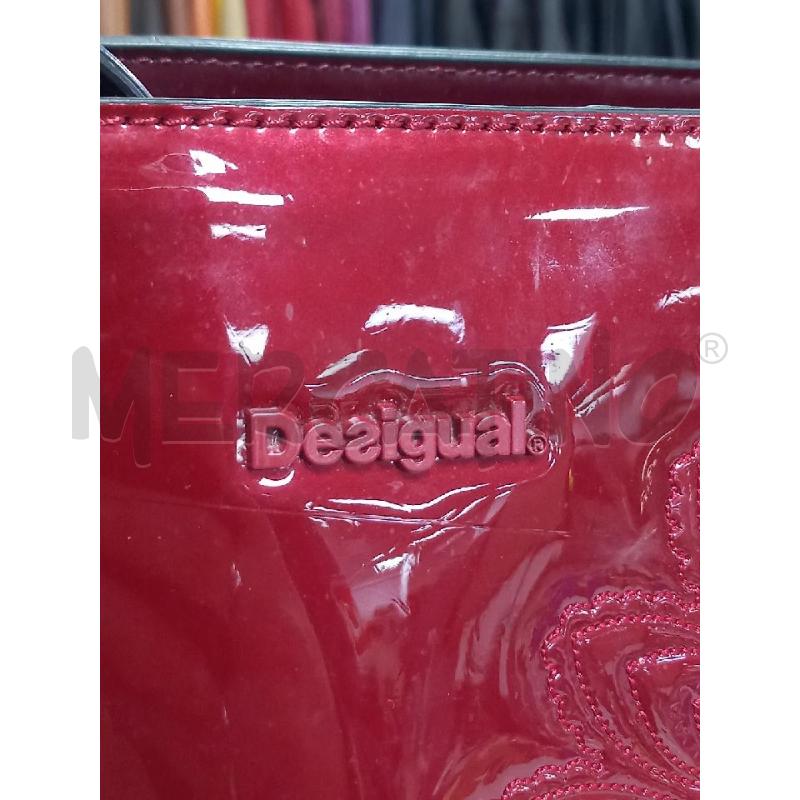 BORSA D DESIGUAL ROSSO VERNICE | Mercatino dell'Usato Roma porta di roma 2