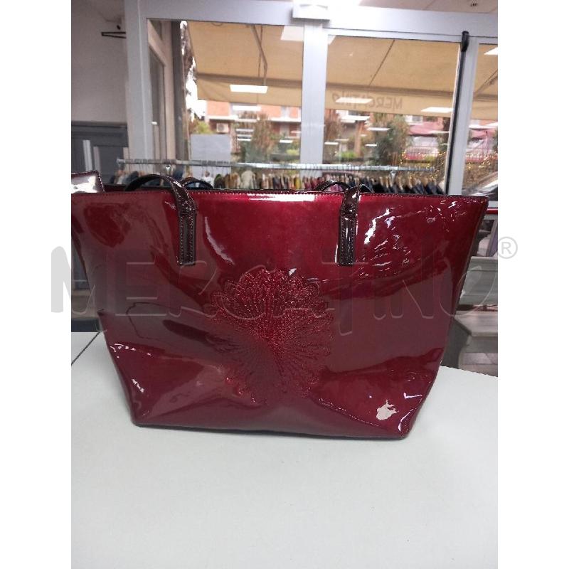 BORSA D DESIGUAL ROSSO VERNICE | Mercatino dell'Usato Roma porta di roma 3