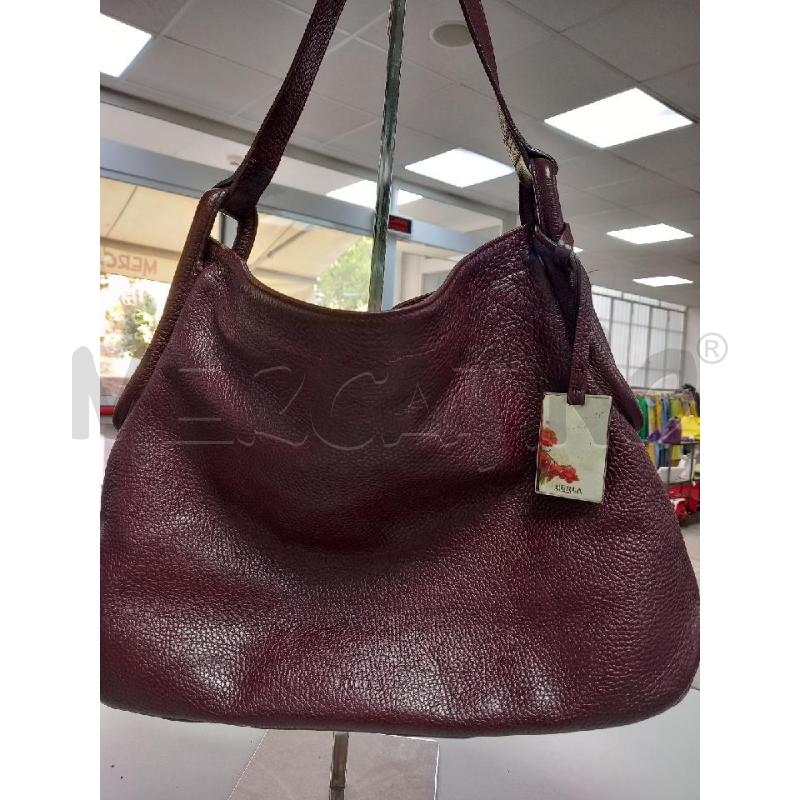BORSA D FURLA BORDEAUX PELLE | Mercatino dell'Usato Roma porta di roma 1