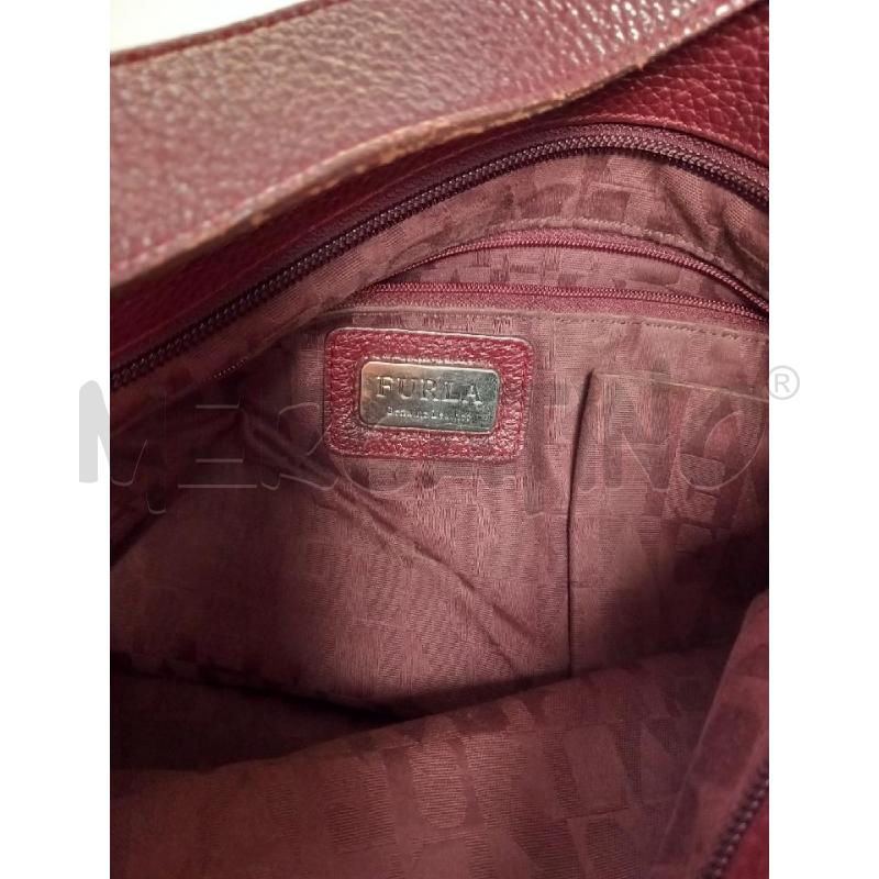 BORSA D FURLA BORDEAUX PELLE | Mercatino dell'Usato Roma porta di roma 3