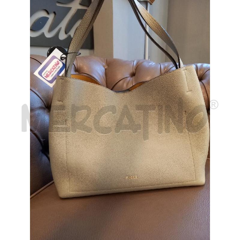 BORSA D FURLA GRIGIO  | Mercatino dell'Usato Roma porta di roma 2