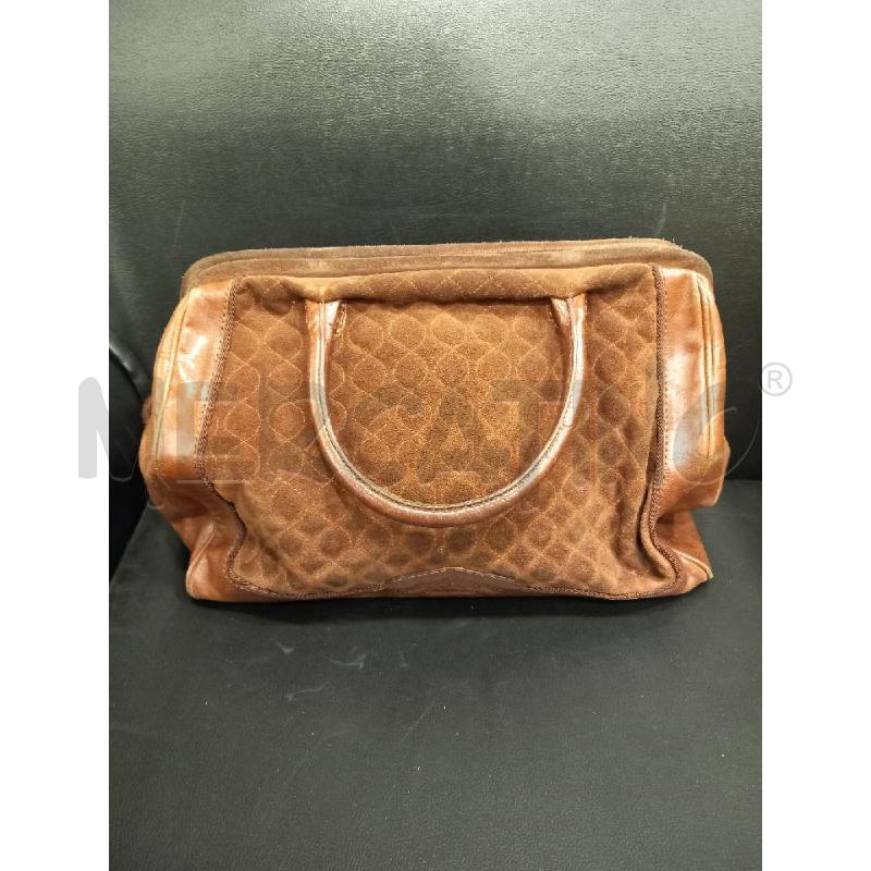BORSA D GALITZINE MARRONE PELLE CAMOSCIO | Mercatino dell'Usato Roma porta di roma 1