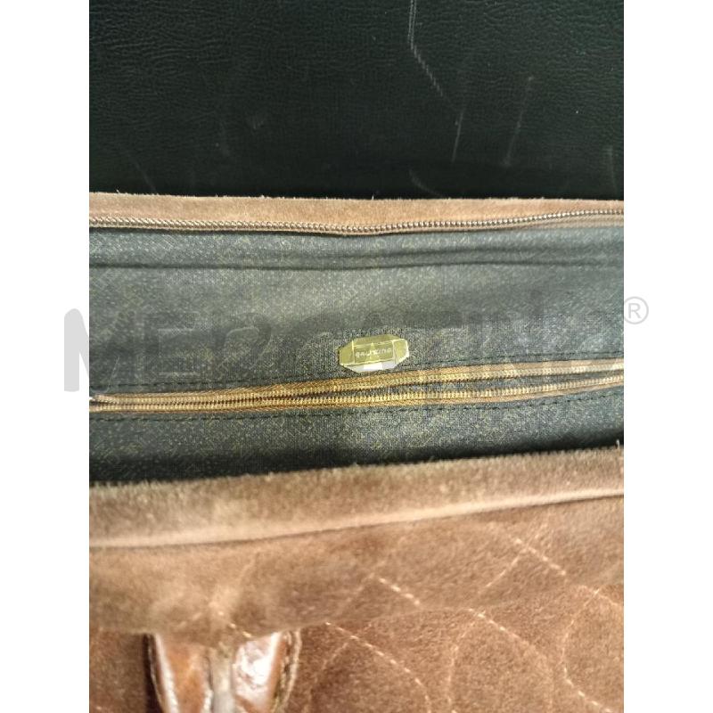 BORSA D GALITZINE MARRONE PELLE CAMOSCIO | Mercatino dell'Usato Roma porta di roma 3