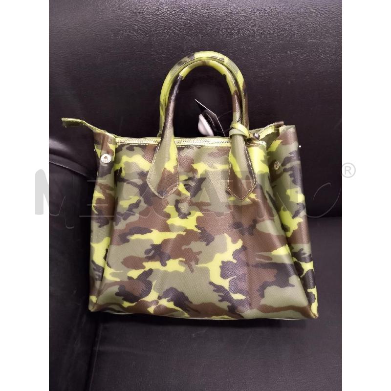BORSA D GIANNI CHIARINI GOMMA VERDE MIMETICO | Mercatino dell'Usato Roma porta di roma 1