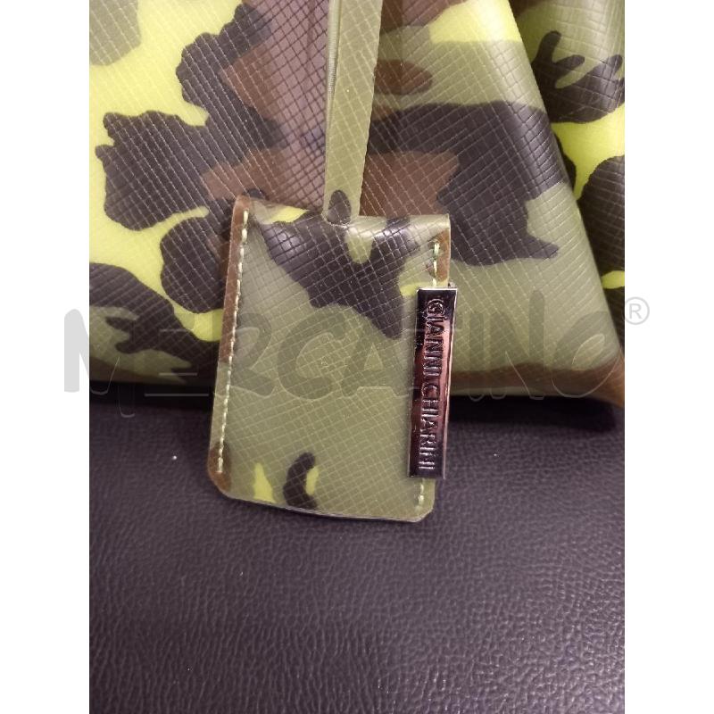 BORSA D GIANNI CHIARINI GOMMA VERDE MIMETICO | Mercatino dell'Usato Roma porta di roma 3