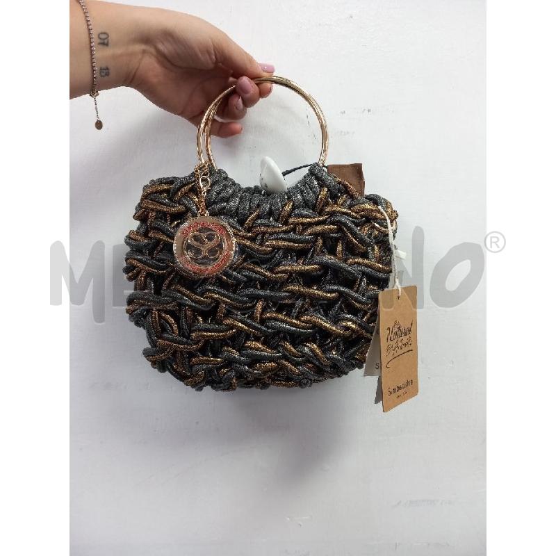 BORSA D INTRECCIO DOR MET MANICO CERCHIO DOR | Mercatino dell'Usato Roma porta di roma 1