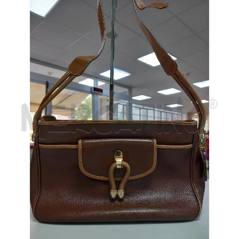 BORSA D I SANTI PELLE MARRONE | Mercatino dell'Usato Roma porta di roma 1