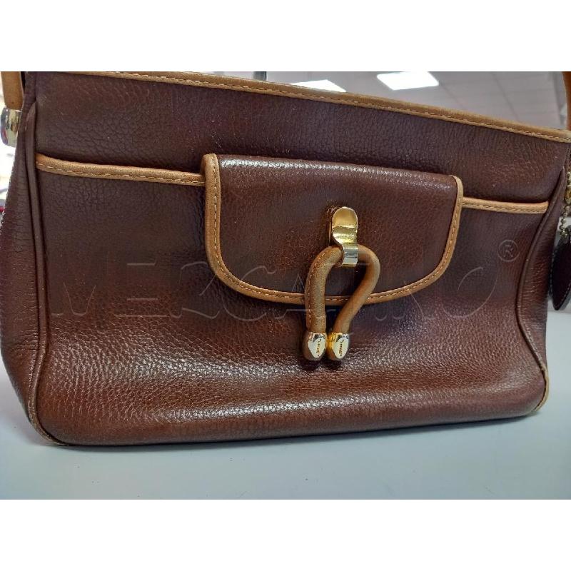 BORSA D I SANTI PELLE MARRONE | Mercatino dell'Usato Roma porta di roma 2