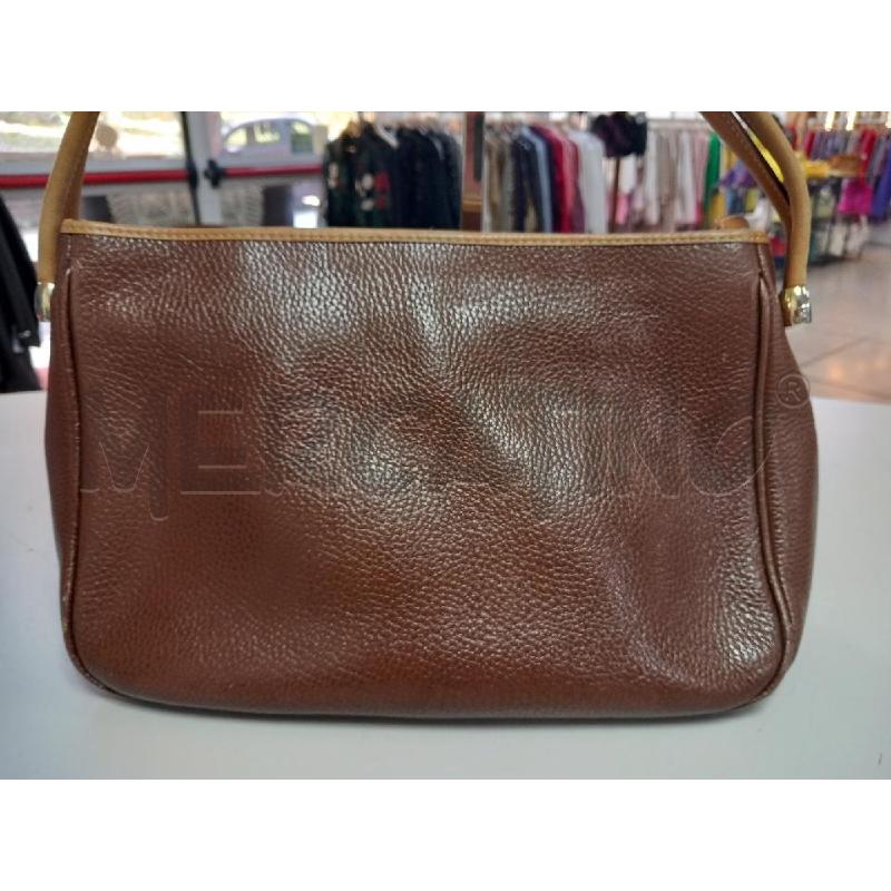 BORSA D I SANTI PELLE MARRONE | Mercatino dell'Usato Roma porta di roma 3