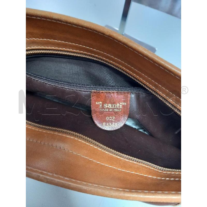 BORSA D I SANTI PELLE MARRONE | Mercatino dell'Usato Roma porta di roma 4