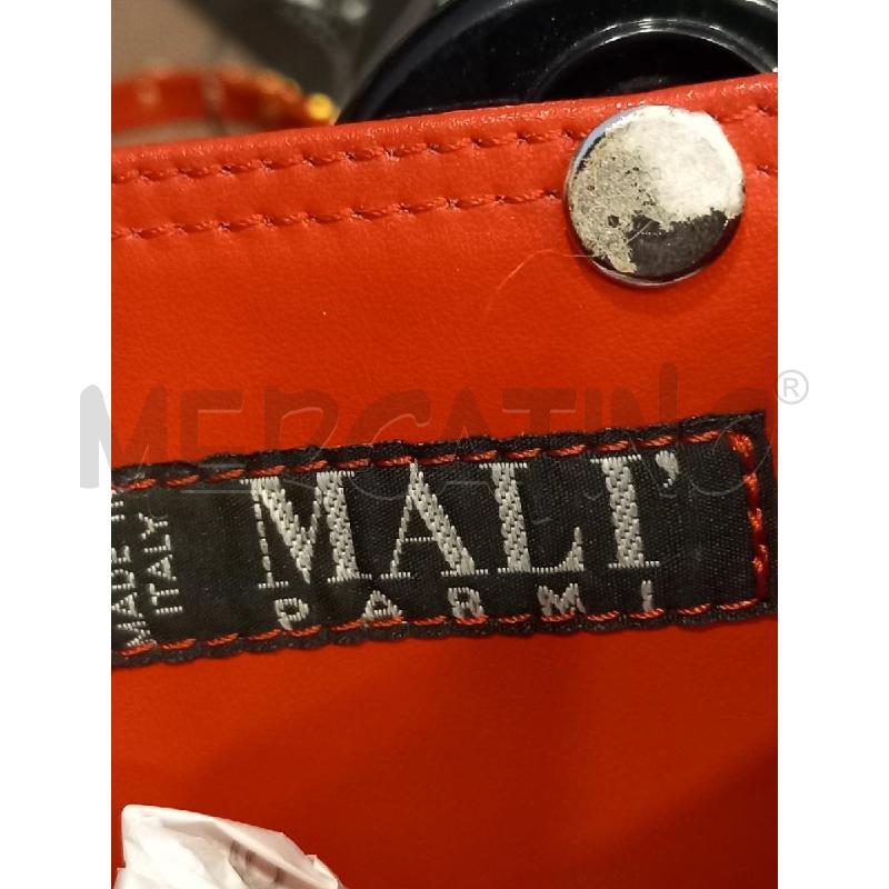 BORSA D MALIPARMI ROSSO PELLE | Mercatino dell'Usato Roma porta di roma 2