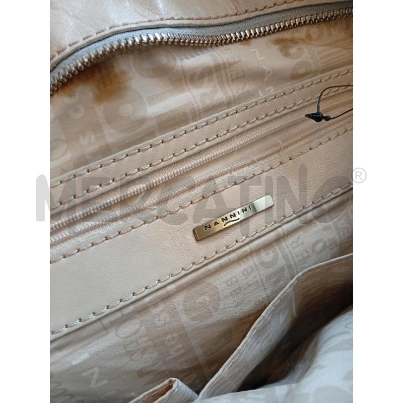 BORSA D NANNINI BEIGE | Mercatino dell'Usato Roma porta di roma 3