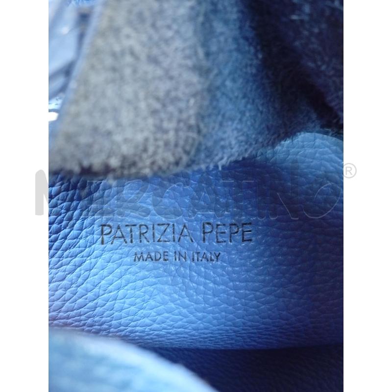 BORSA D PATRIZIA PEPE BLU PELLE | Mercatino dell'Usato Roma porta di roma 4