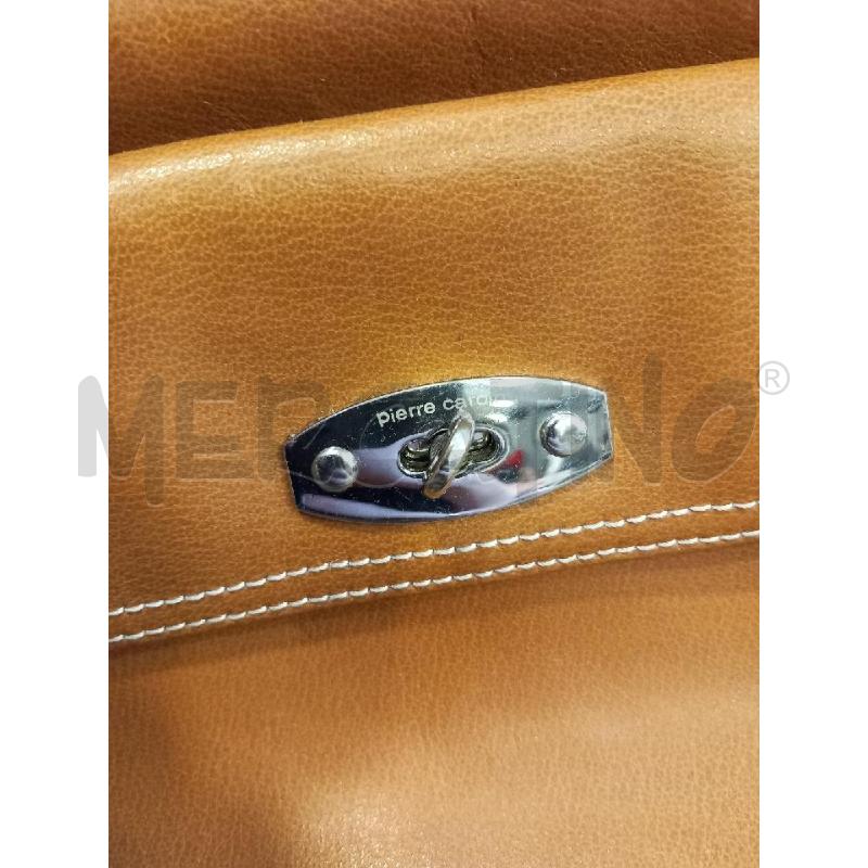 BORSA D PIERRE CARDIN PELLE MARRONE TRACOLLA | Mercatino dell'Usato Roma porta di roma 2