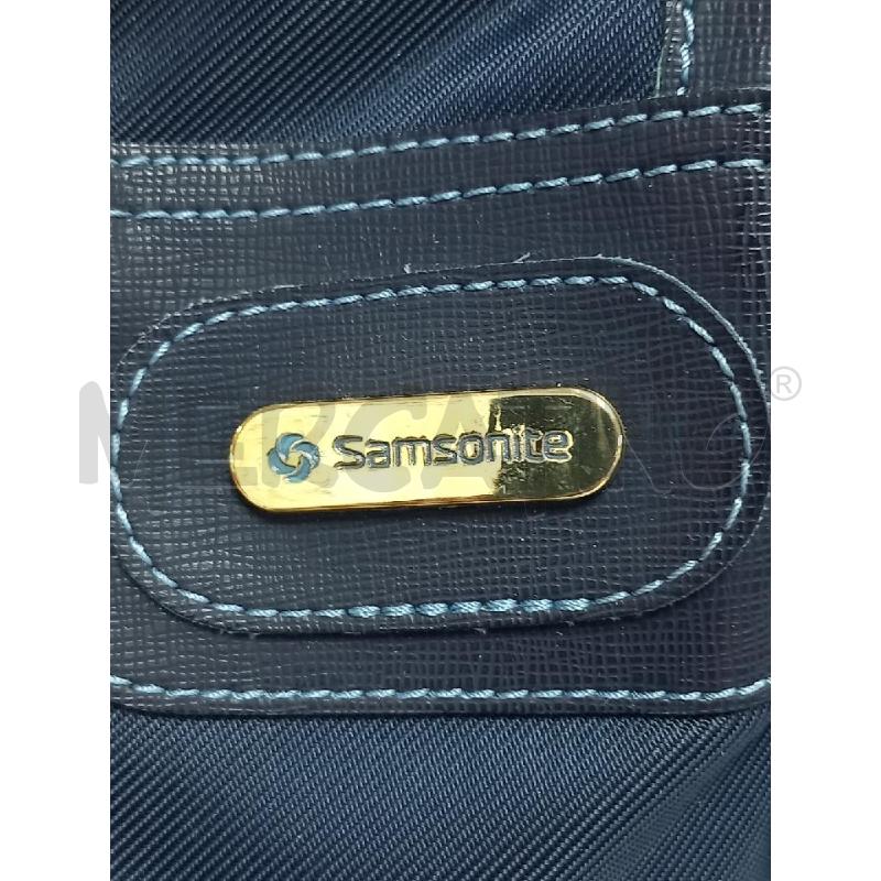 BORSA D SAMSONITE BLU | Mercatino dell'Usato Roma porta di roma 2