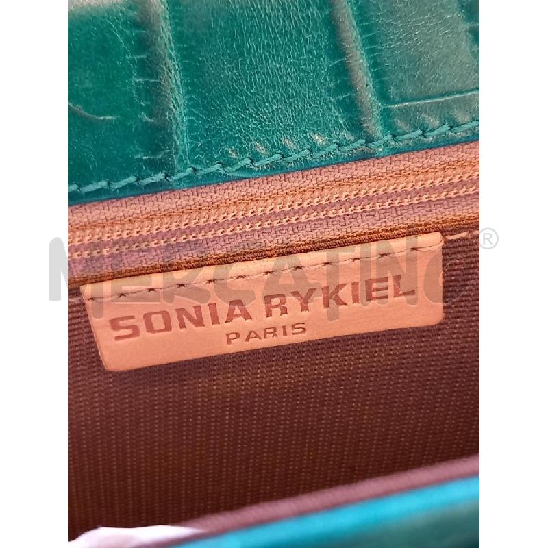 BORSA D SONIA RYKIEL VERDE PELLE | Mercatino dell'Usato Roma porta di roma 4
