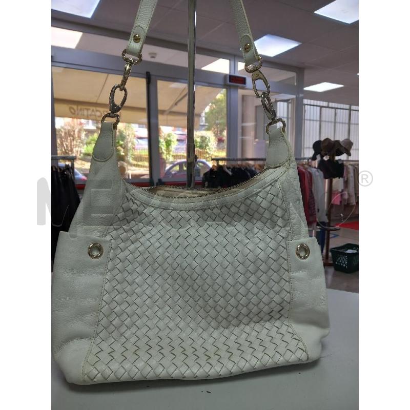 BORSA D TOSCA BLU BIANCO INTRECCIO | Mercatino dell'Usato Roma porta di roma 2