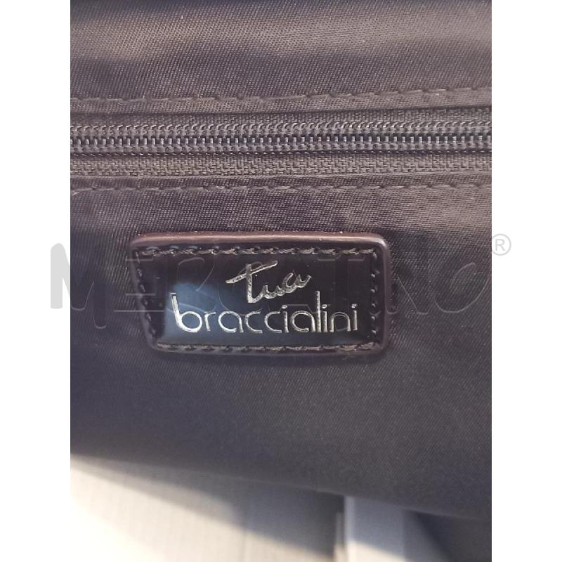 BORSA D TUA BRACCIALINI VERNICE CARLINO MARRONE | Mercatino dell'Usato Roma porta di roma 4