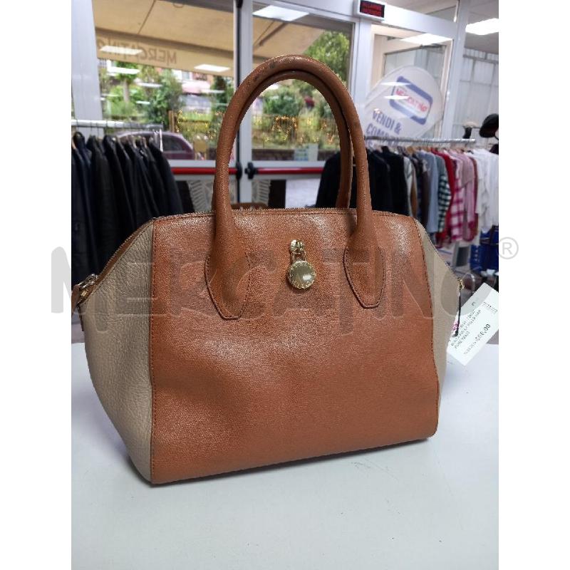 BORSA FURLA PELLE MARRONE BEIGE | Mercatino dell'Usato Roma porta di roma 1