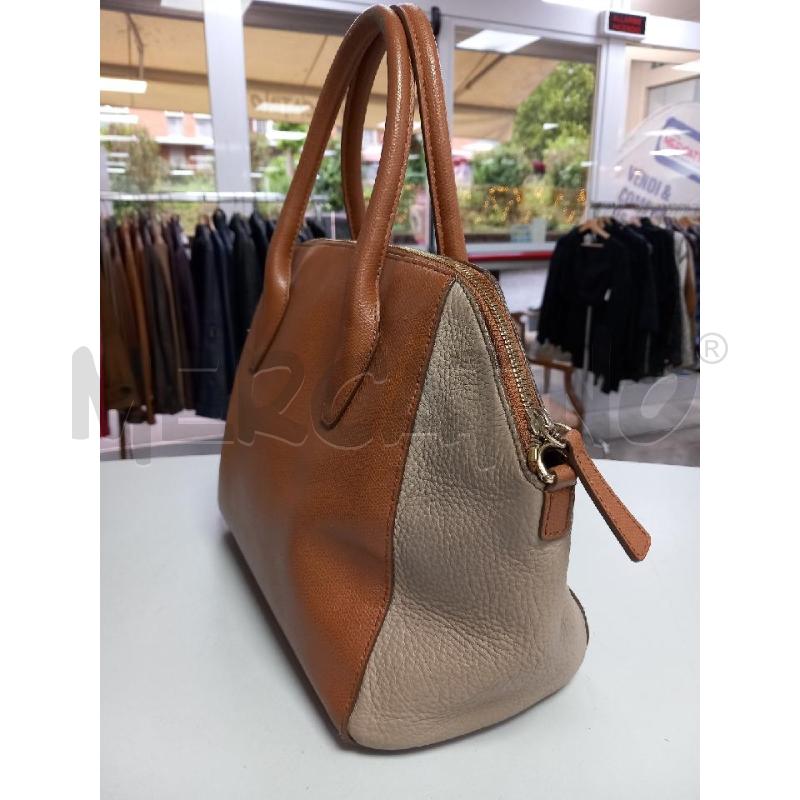 BORSA FURLA PELLE MARRONE BEIGE | Mercatino dell'Usato Roma porta di roma 2