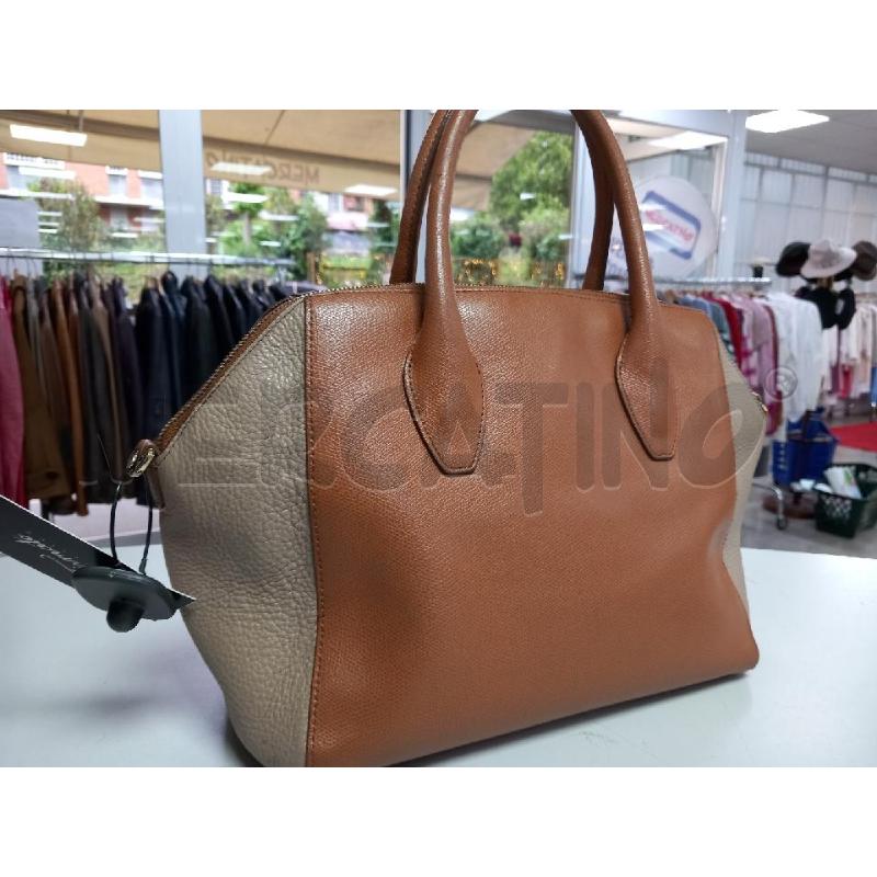BORSA FURLA PELLE MARRONE BEIGE | Mercatino dell'Usato Roma porta di roma 3