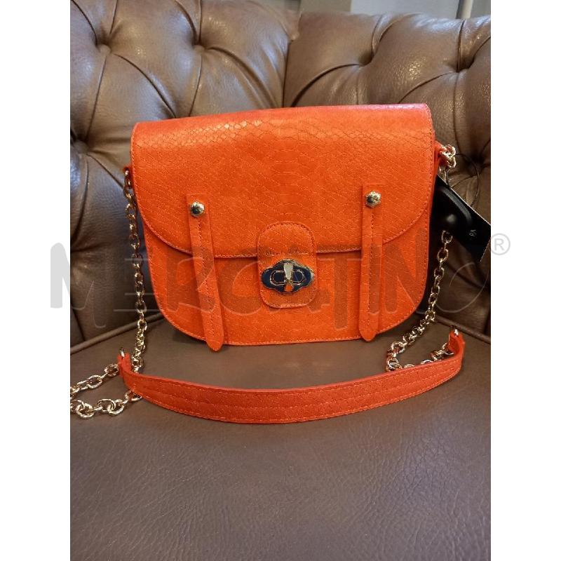 BORSA MANILA GRACE ARANCIO CHIUSURA A INCASTRO  | Mercatino dell'Usato Roma porta di roma 1