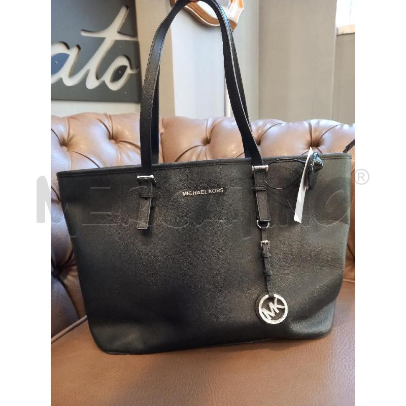 BORSA MICHAEL KORS JET SET TRAVEL NERO PELLE SAFFIANO | Mercatino dell'Usato Roma porta di roma 1