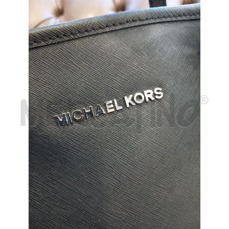 BORSA MICHAEL KORS JET SET TRAVEL NERO PELLE SAFFIANO | Mercatino dell'Usato Roma porta di roma 2
