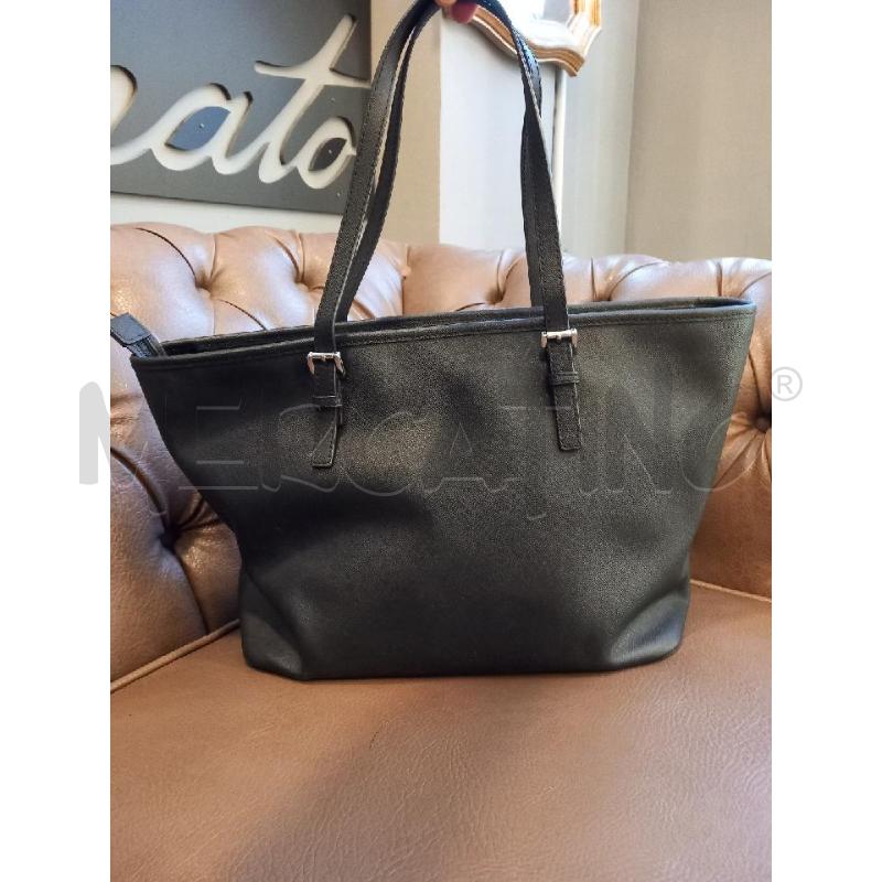 BORSA MICHAEL KORS JET SET TRAVEL NERO PELLE SAFFIANO | Mercatino dell'Usato Roma porta di roma 4