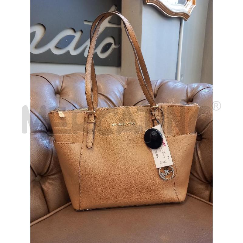 BORSA MICHAEL KORS VOYAGER EAST WEST BEIGE PELLE SAFFIANO | Mercatino dell'Usato Roma porta di roma 1