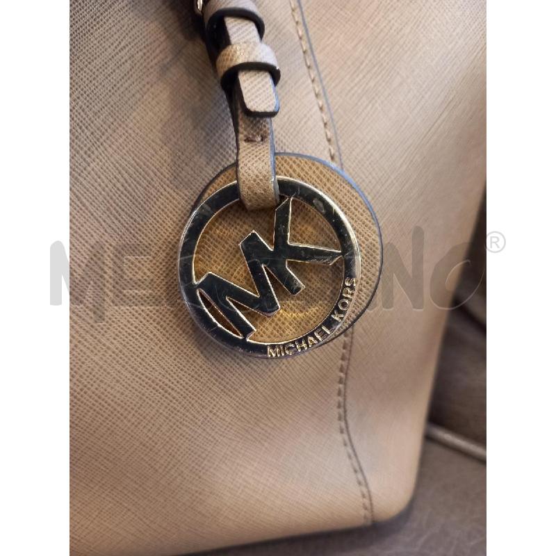 BORSA MICHAEL KORS VOYAGER EAST WEST BEIGE PELLE SAFFIANO | Mercatino dell'Usato Roma porta di roma 3