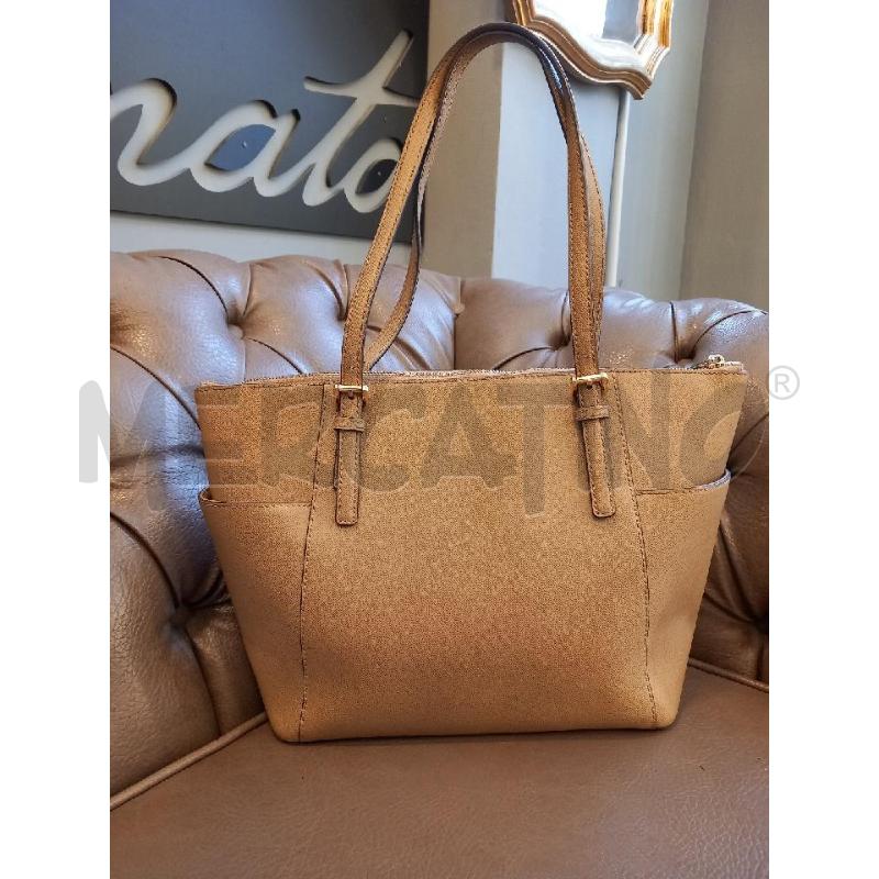 BORSA MICHAEL KORS VOYAGER EAST WEST BEIGE PELLE SAFFIANO | Mercatino dell'Usato Roma porta di roma 4