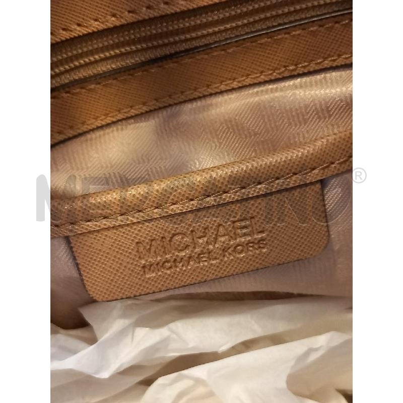BORSA MICHAEL KORS VOYAGER EAST WEST BEIGE PELLE SAFFIANO | Mercatino dell'Usato Roma porta di roma 5