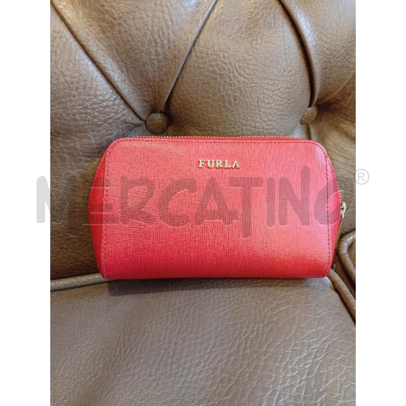 BORSELLO DONNA FURLA ROSSO | Mercatino dell'Usato Roma porta di roma 1