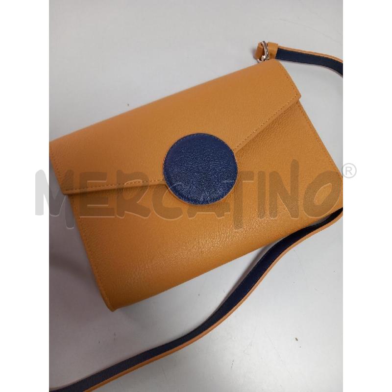 BORSETTA D CAMPO MARZIO BEIGE BLU TRACOLLA | Mercatino dell'Usato Roma porta di roma 2