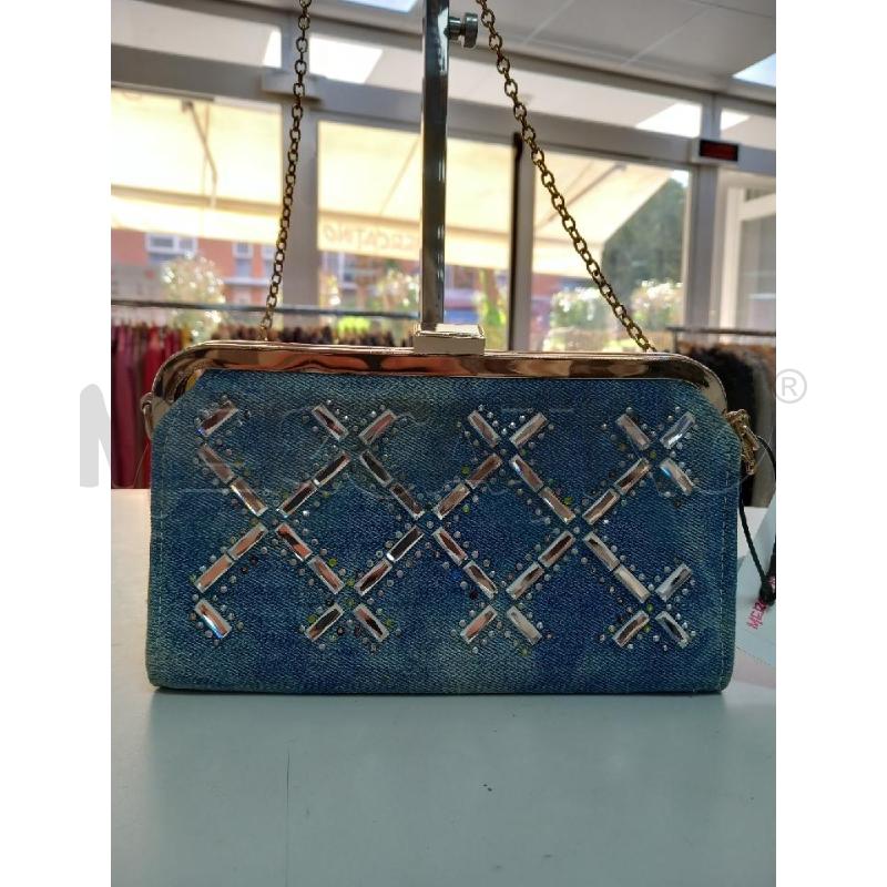 BORSETTA D DENIM STRASS CATENA DORATO | Mercatino dell'Usato Roma porta di roma 1