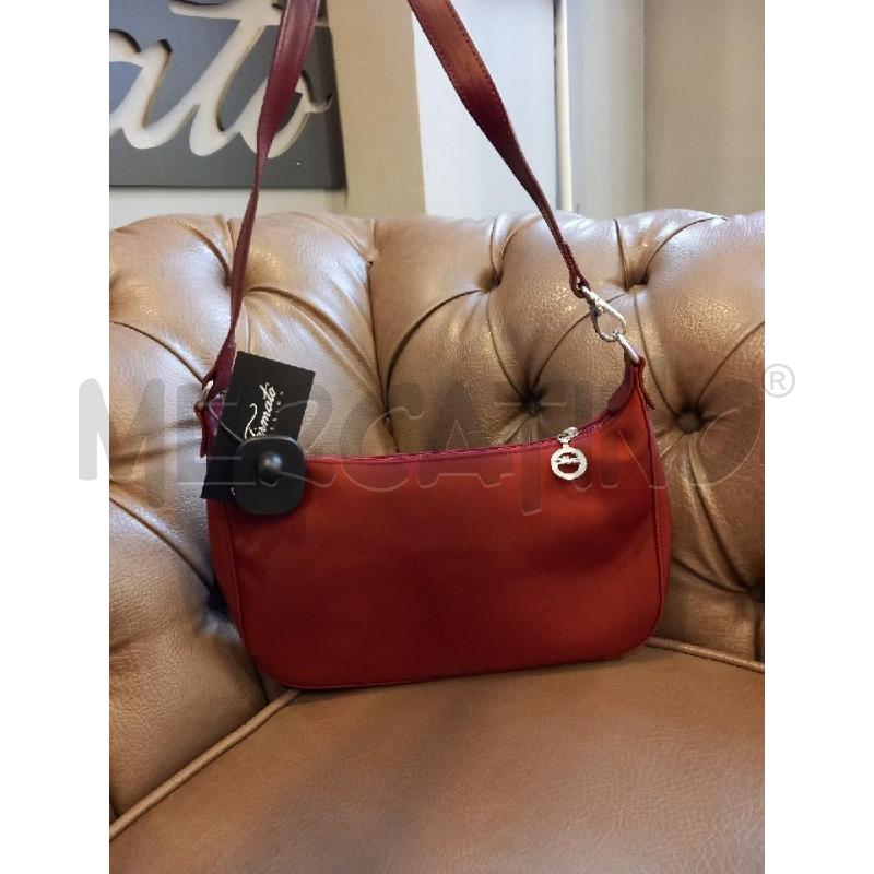 BORSETTA D LONGCHAMP ROSSO TELA | Mercatino dell'Usato Roma porta di roma 2