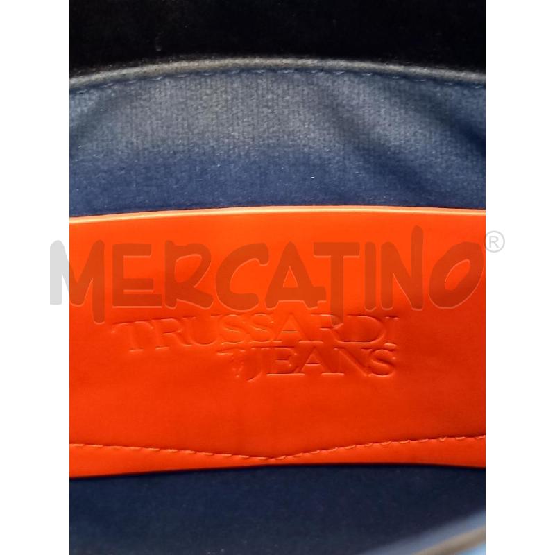 BORSETTA D TRUSSARDI JEANS NERO | Mercatino dell'Usato Roma porta di roma 4