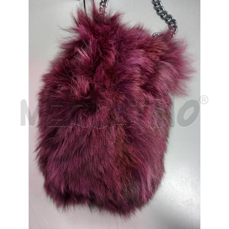 BORSETTA D VERA VOLPE FUCSIA | Mercatino dell'Usato Roma porta di roma 2