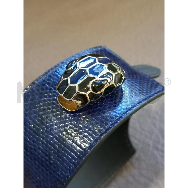BRACCIALE BULGARI SERPENTE PELLE BLU 283973 | Mercatino dell'Usato Roma porta di roma 5