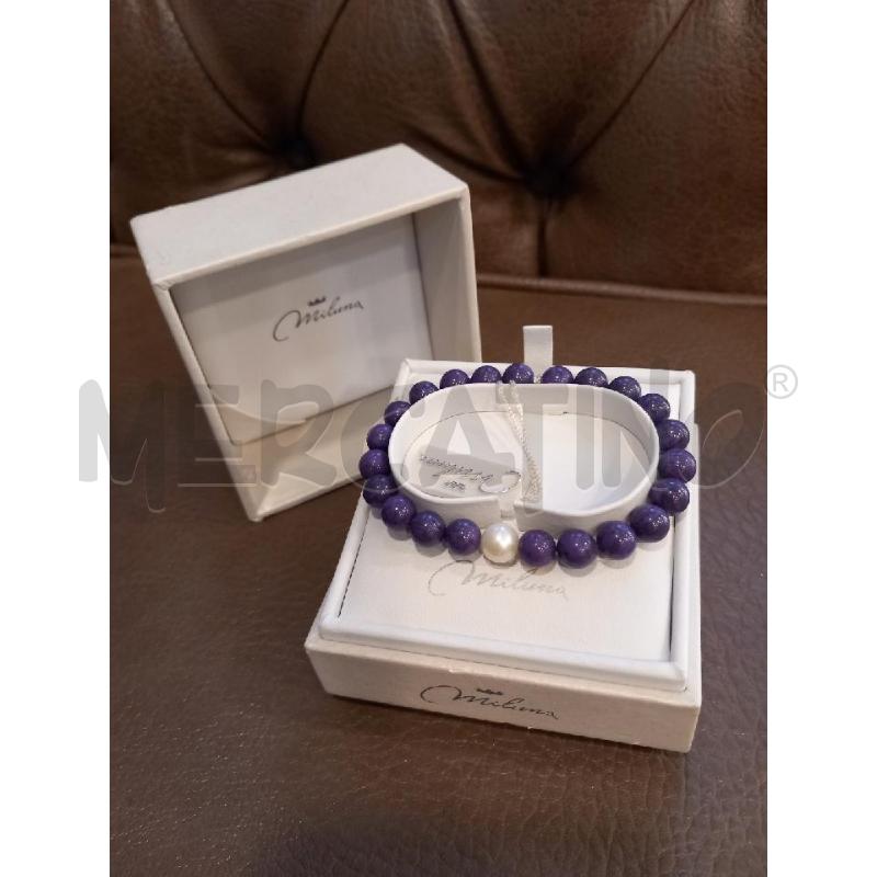 BRACCIALE MILUNA PIETRE VIOLA | Mercatino dell'Usato Roma porta di roma 1