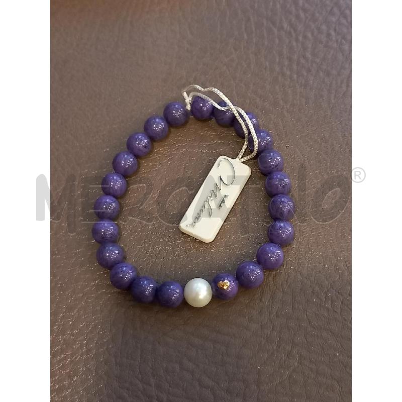BRACCIALE MILUNA PIETRE VIOLA | Mercatino dell'Usato Roma porta di roma 2