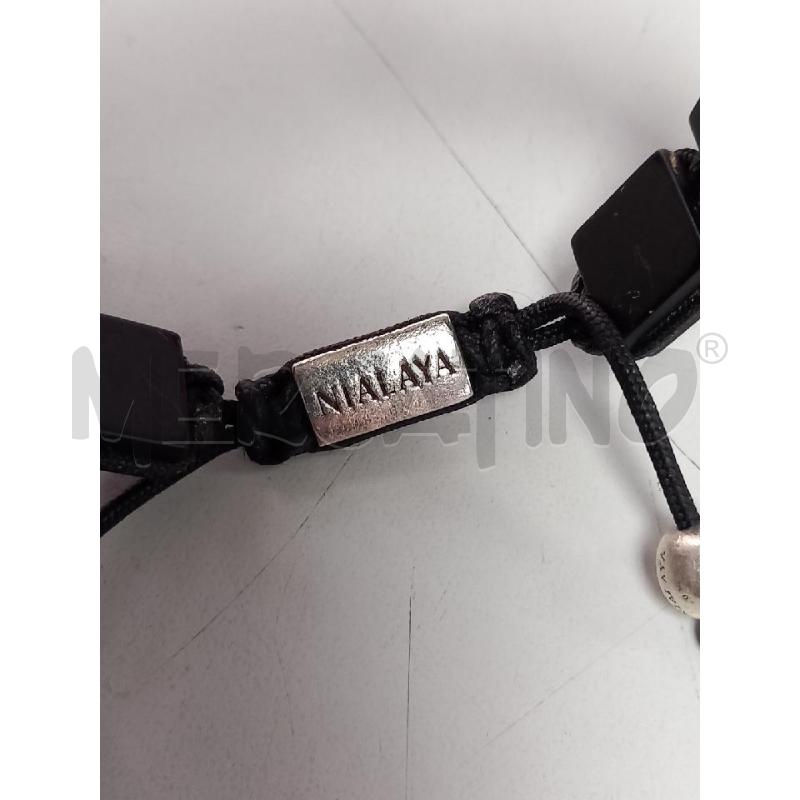 BRACCIALE NIALAYA NERO PIRAMIDALE | Mercatino dell'Usato Roma porta di roma 3