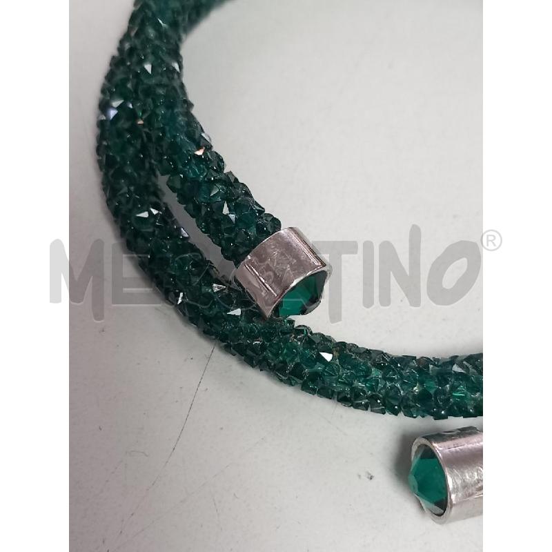 BRACCIALE SWAROVSKI BANGLE DOPPIO CRYSTALDUST 5273642 | Mercatino dell'Usato Roma porta di roma 2