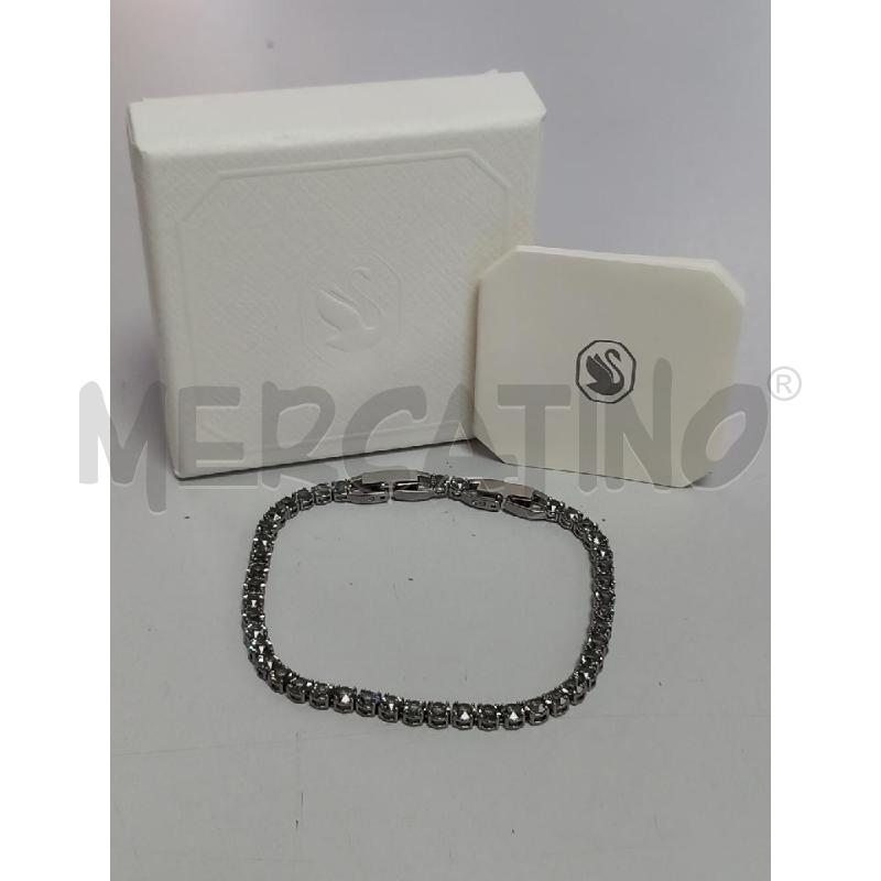 BRACCIALE TENNIS SWAROVSKI GRIGIO UOMO 5504678 | Mercatino dell'Usato Roma porta di roma 1