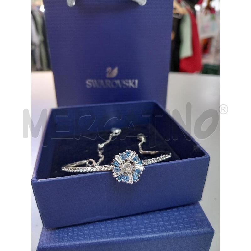 BRACCIALE  IDYLLIA FIORE BLU  SWAROVSKI | Mercatino dell'Usato Roma porta di roma 1